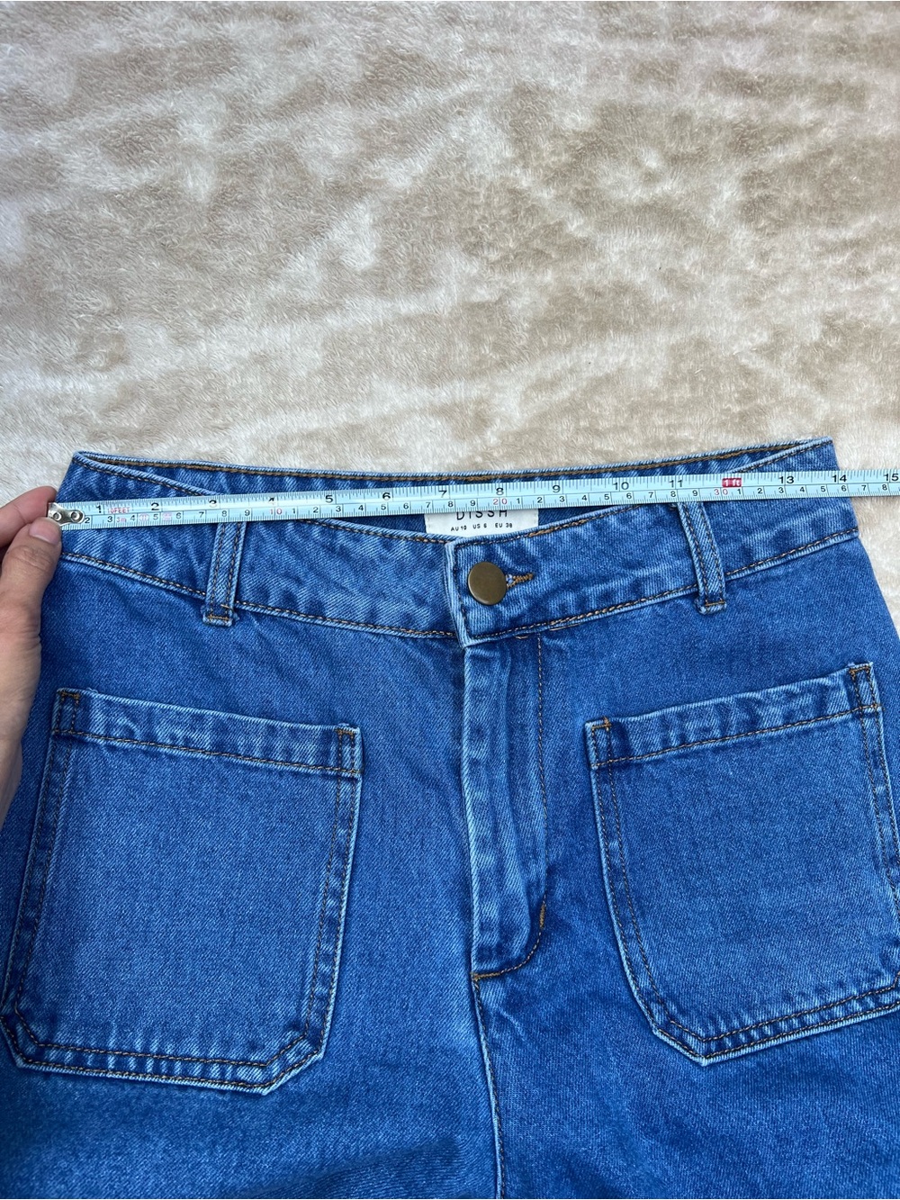 DISSH 100% Cotton Wide-Leg Denim Pants – Size 6 - Picture 4 of 10